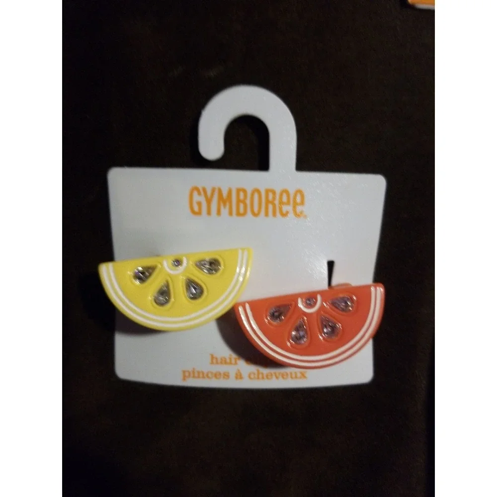 Gymboree sunny citrus orange purse clips